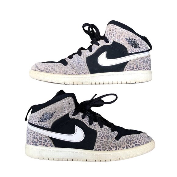 2019 Nike Air Jordan 1 Mid 'Cheetah' Size 3 - Picture 1 of 8